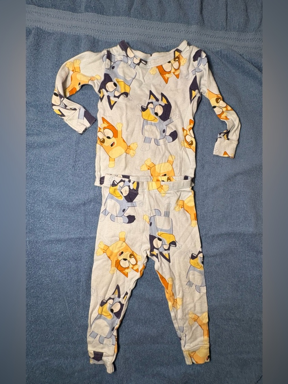 Bluey Pajama Set 3T Toddler 2pc Blue Bingo PJs